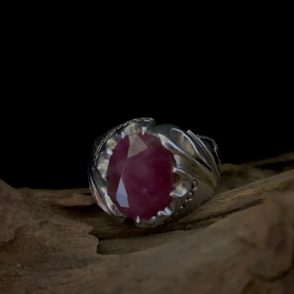 Other - Natural African Ruby Men's Gemstone Ring